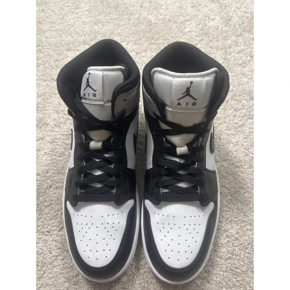 Jordan 1 Mid White Black Light Smoke Grey DQ8426-101 Mens 11 Sneaker